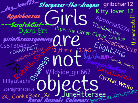 Remix & Sign: Girls are not objects! 