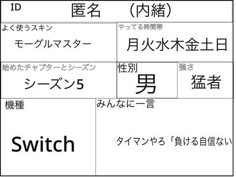 フォトナプロフィール‼️　リミックス用 remix