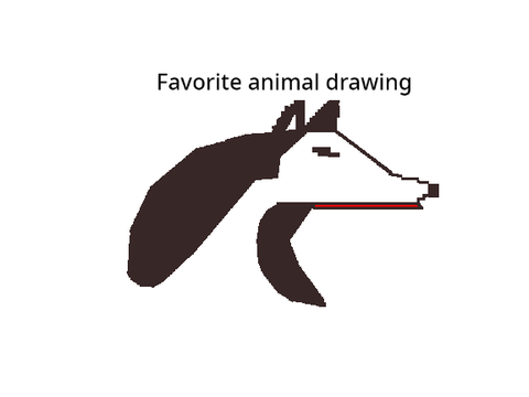 Wolf drawing and howl