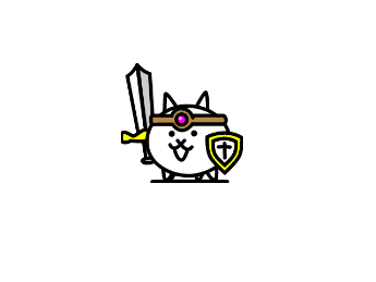 鍛え抜かれた勇者ネコ
