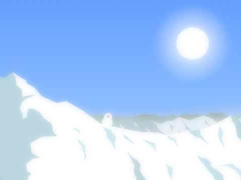 ＊ Snowy mountain/雪山 ＊