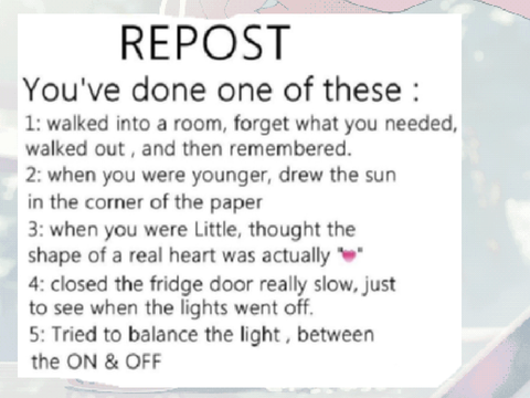Repost if you’ve done these ( remix ) remix remix remix