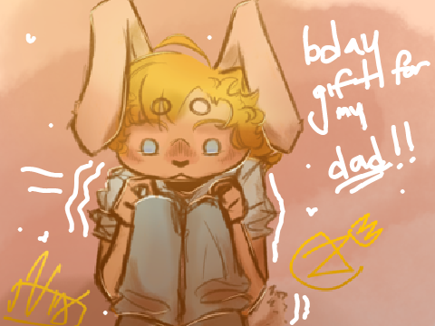 bday gift for my dad // rabbit furry owo