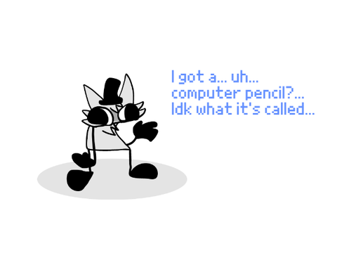 I got a computer, pencil, thing... :]