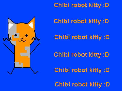 Chibi robot kitty