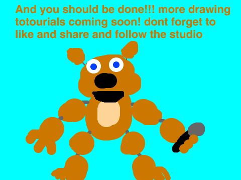 how to draw Freddy Fazbear