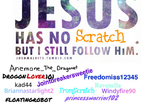 Sign your name here if you accept Christ!