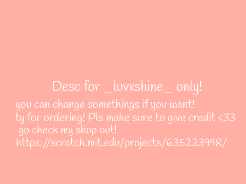 Desc for _luvxshine_