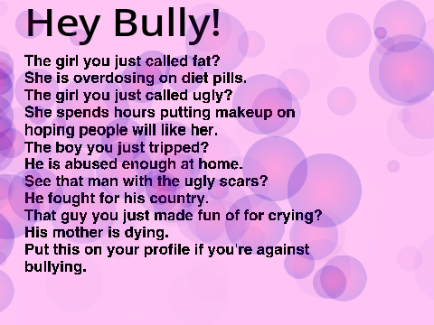 Hey Bully! Look over here!