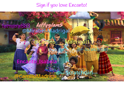 Sign if you love Encanto!