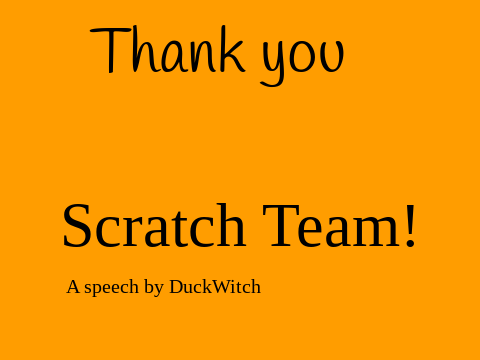 Thank you scratch team!