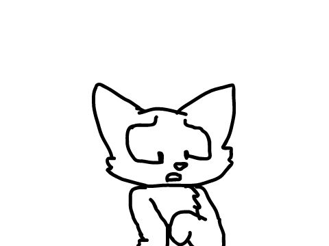 cat shaking its head animation test