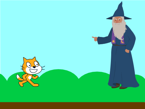 the dude V.S wizard (wizard won)