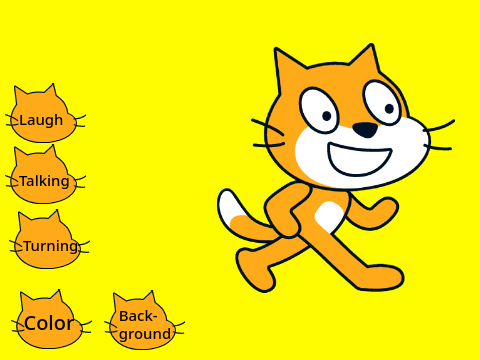 interactive scratch cat!