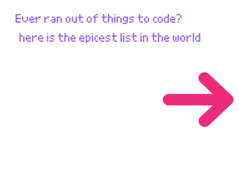 Things to code