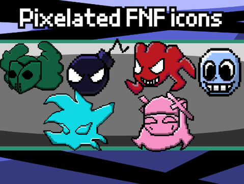 Pixelated fnf icons