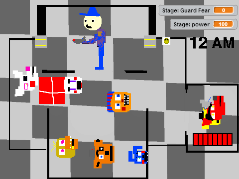 FNAF 2 multiplayer 8 bit edition