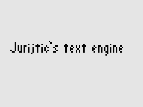 Jurijtic's text engine!