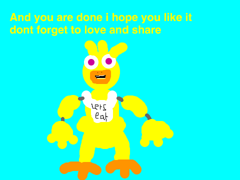 How to draw Chica the chicken