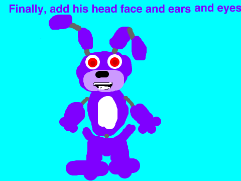 How to draw bonnie the bunny