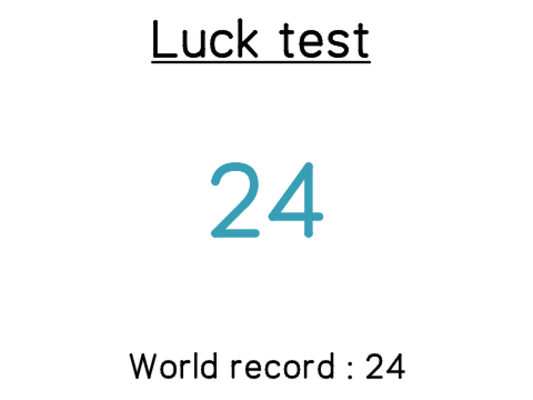 Luck test
