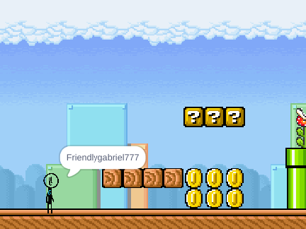 Mario-world With Stickmans Platformer Multiplayer Cloud