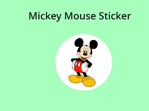 Mickey Mouse Sticker