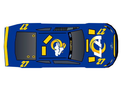 Chase Race's 27 Rams Car