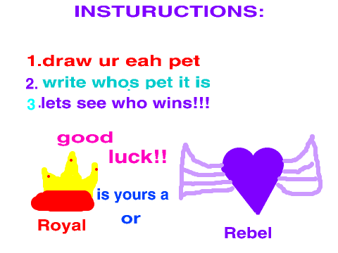  create your own  Ever After High animal comptition
