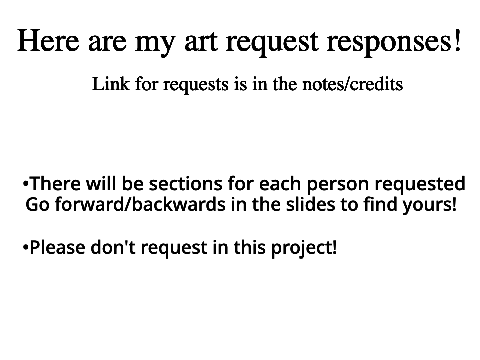 Art Request Responses