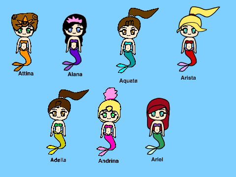 Ariel and her sisters