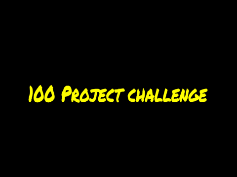 100 project challenge