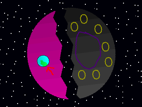 Through the sewers to the right moon.