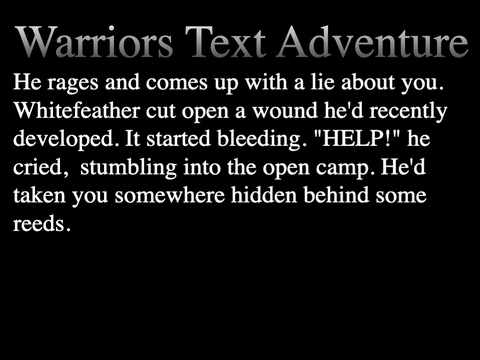 Warriors Text Adventure! (WIP)