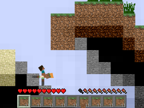 Paper Minecraft v11.3 (Minecraft 2D) troll dirt mod
