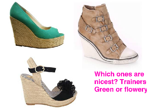 Which wedges are the prettiest?