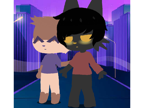 I made Coal and Clematis in gacha club 0: