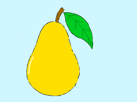 speed paint of a pear