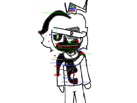 Idk honostly,,i feel like it would look somthing lke this it's lazey tho lmao