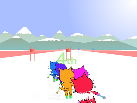 キャットのアルペンスキー / Alpine Skiing