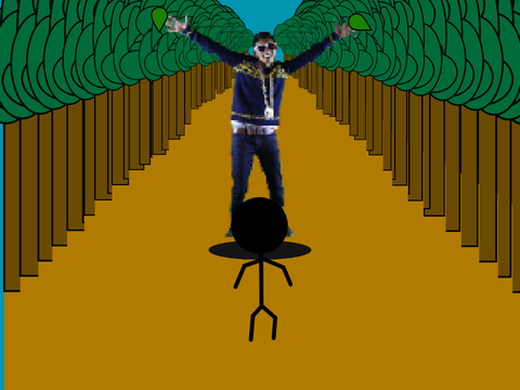guy running from god-mode champion