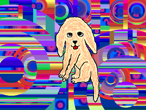 Golden Retriever Colouring Contest Entry
