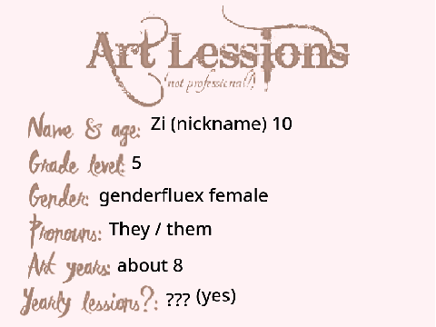 Bento/Monrad's Art Lessons! Questions & fill-out! ♥️ remix