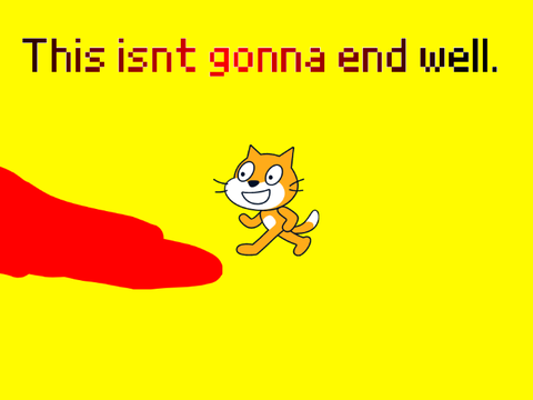 Scratch Cat Gets Burned
