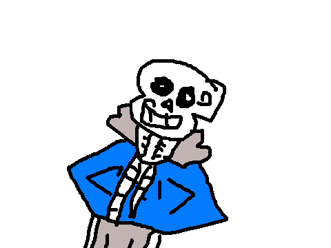 me attempting to draw sans with a mouse