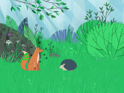 The fox and the Hedgehog (Aesop's fables)