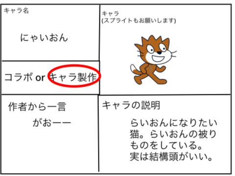 第一回　スクキャの日常コラボ・キャラ製作シート remix
