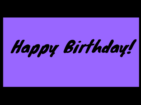 Happy Birthday!!!