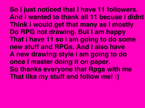 11 Followers!!