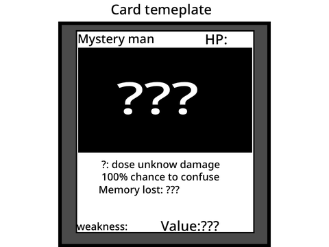 Mystery man card